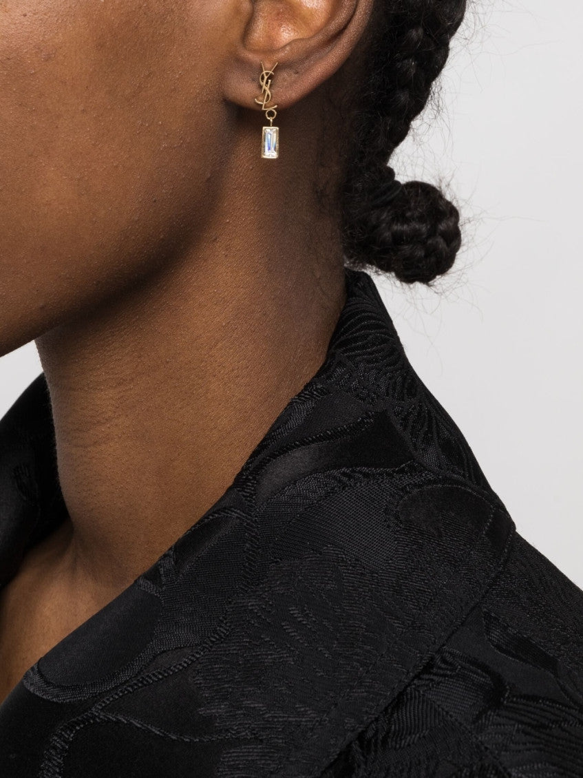 Golden Cassandre rhinestones single earring 2