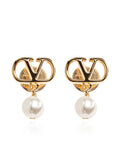 Golden VLogo Signature Earrings 1