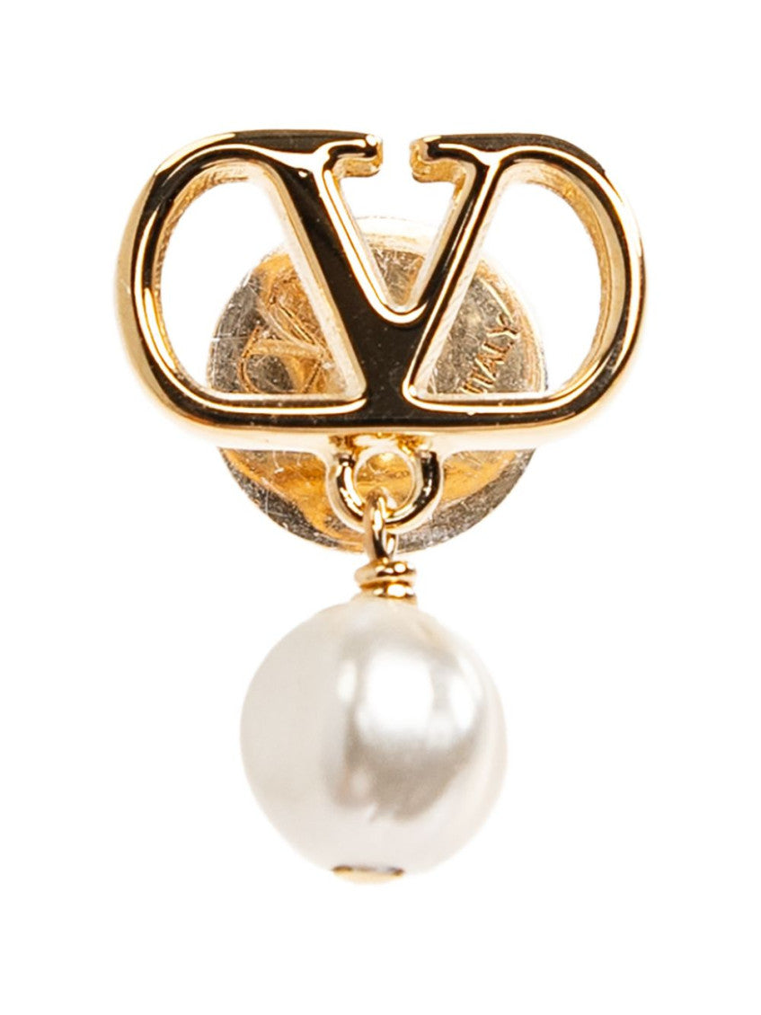 Golden VLogo Signature Earrings 2