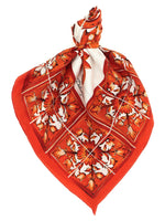 Orange Maiolica Printed Scarf 1