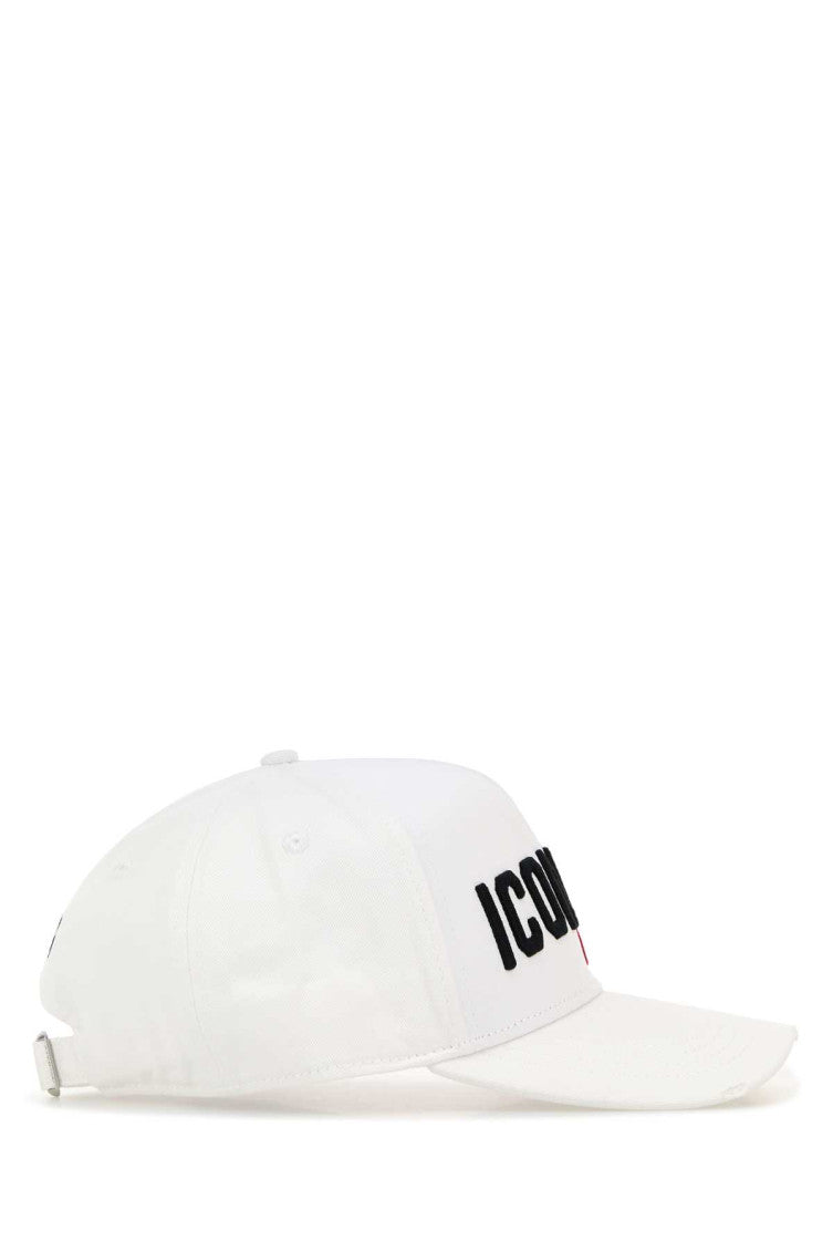 White Solid Baseball Cap 2