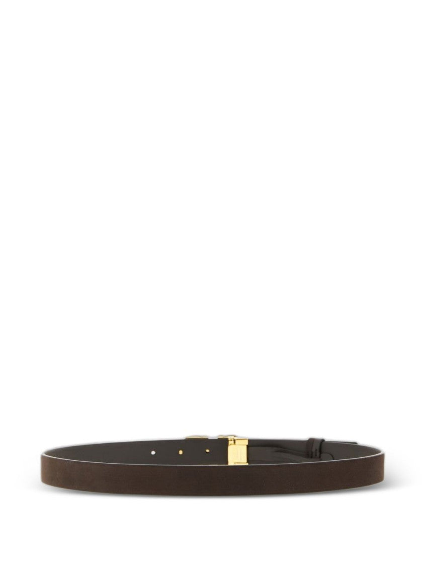 Brown Solid Reversible Belt 2