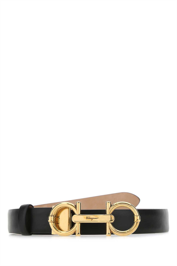 Black Solid Reversible Belt 1
