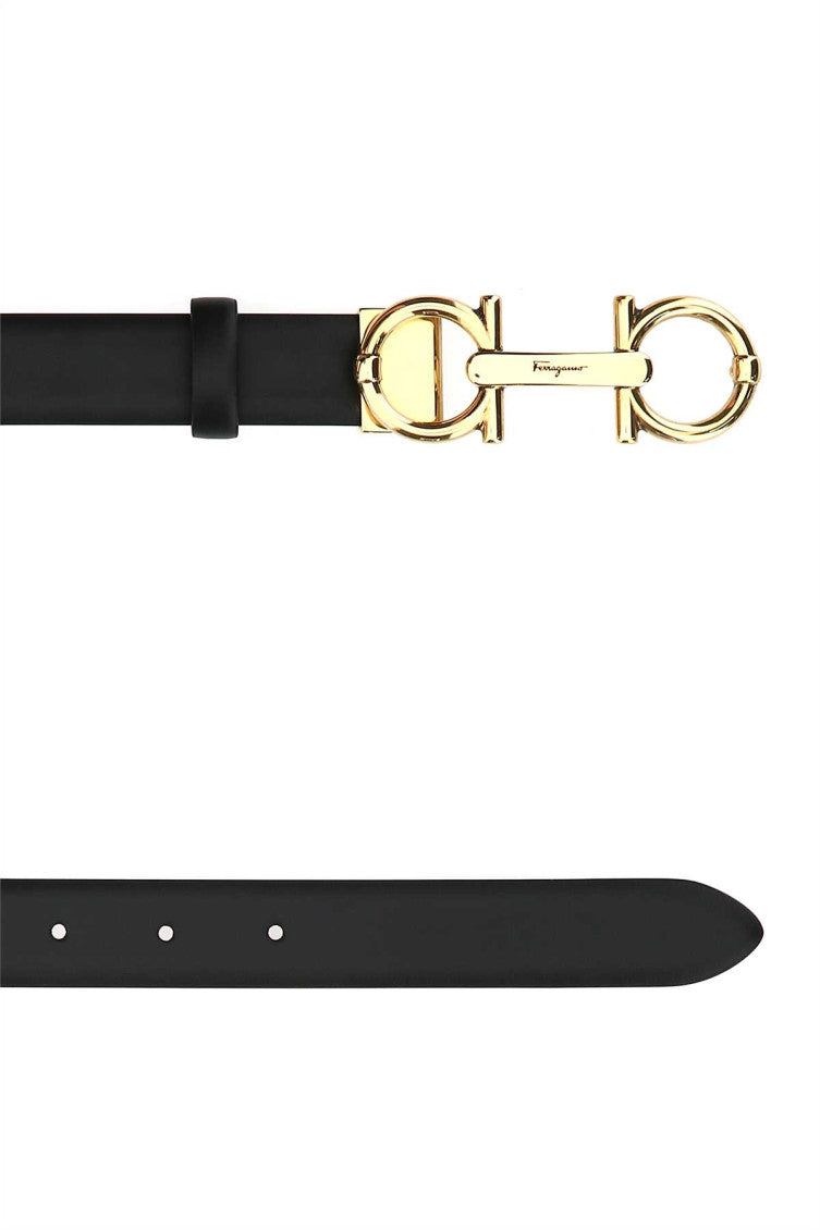 Black Solid Reversible Belt 2