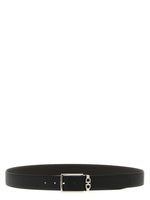Black Solid Reversible Belt 1