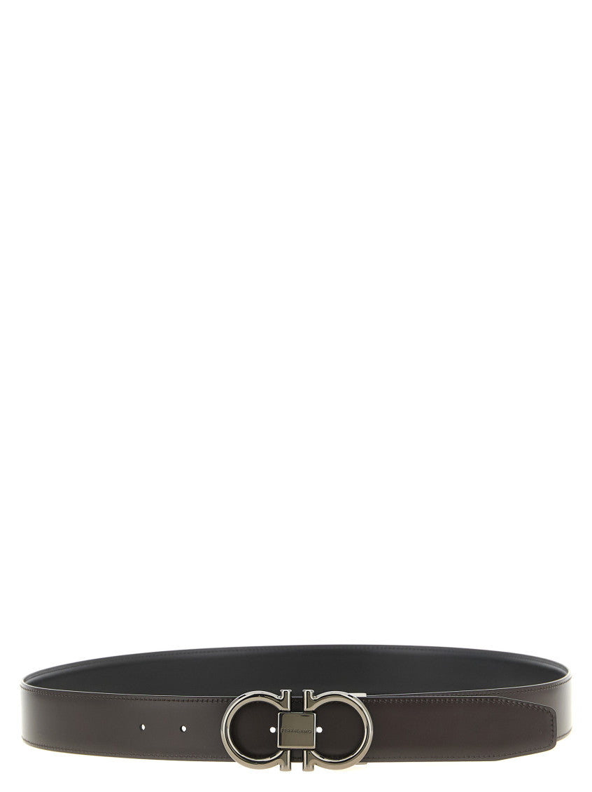 Black Solid Reversible Belt 2