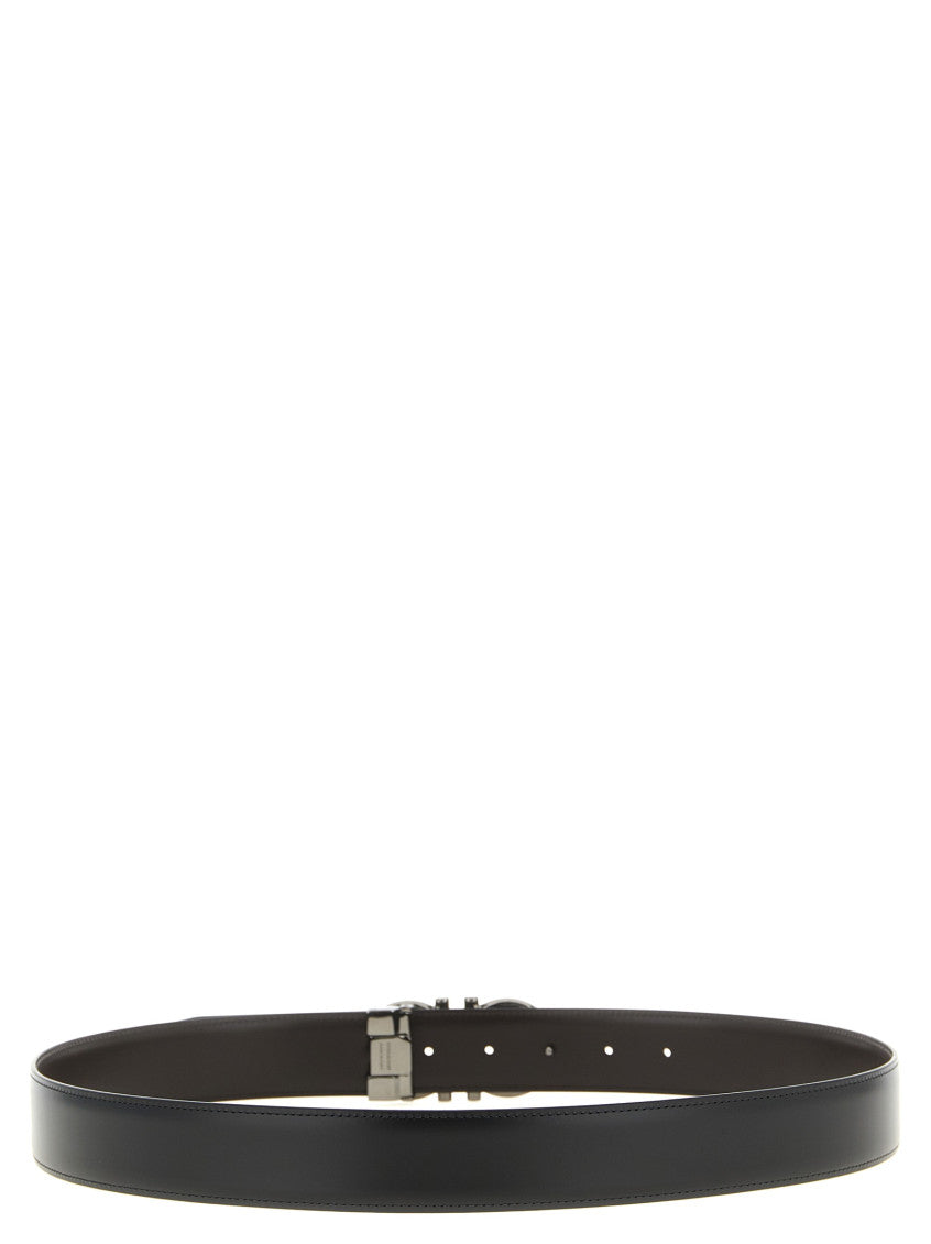 Black Solid Reversible Belt 3