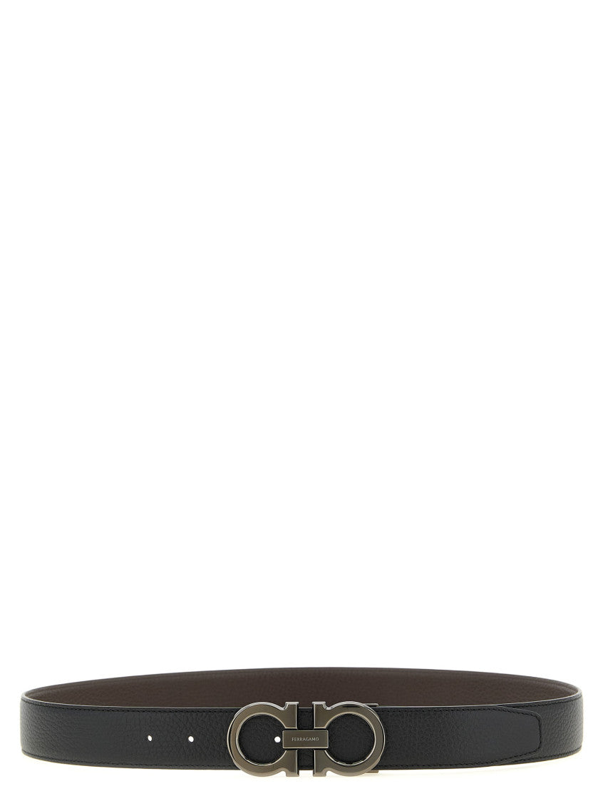 Black Textured Reversible Belt 1