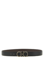 Black Textured Reversible Belt 1