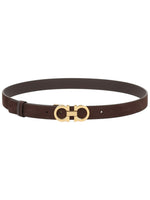 Dark Brown Textured Reversible Belt 1