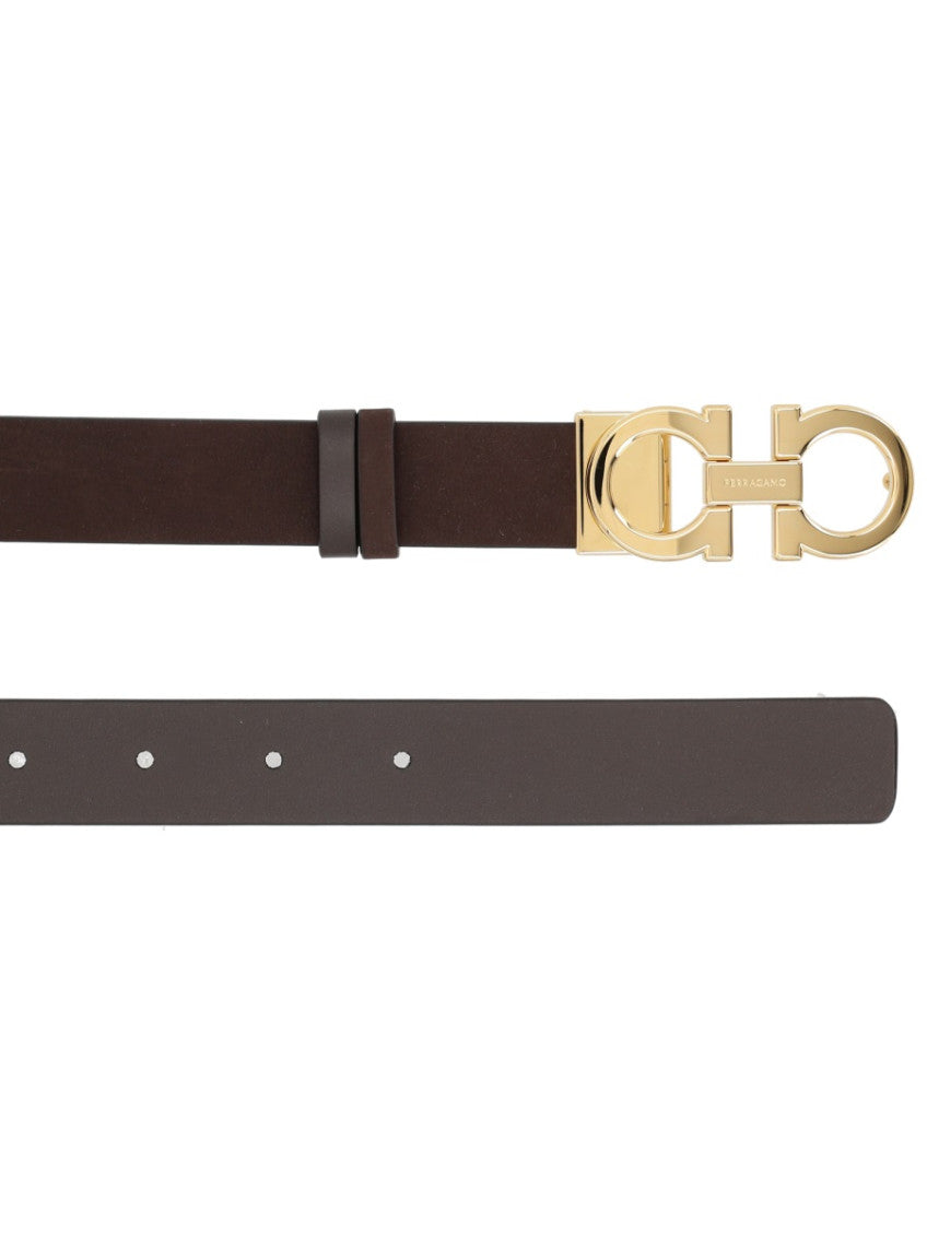 Dark Brown Textured Reversible Belt 3