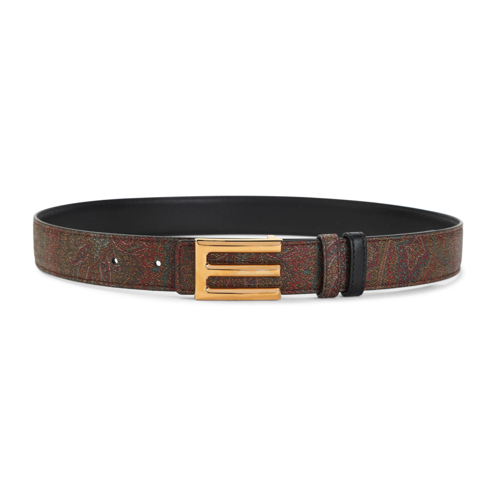 Multicolor Paisley Signature Print Belt 1