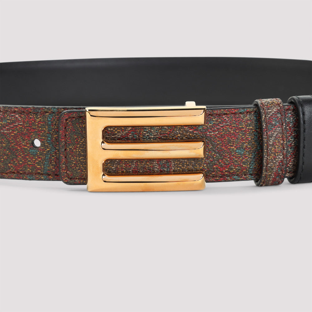 Multicolor Paisley Signature Print Belt 4