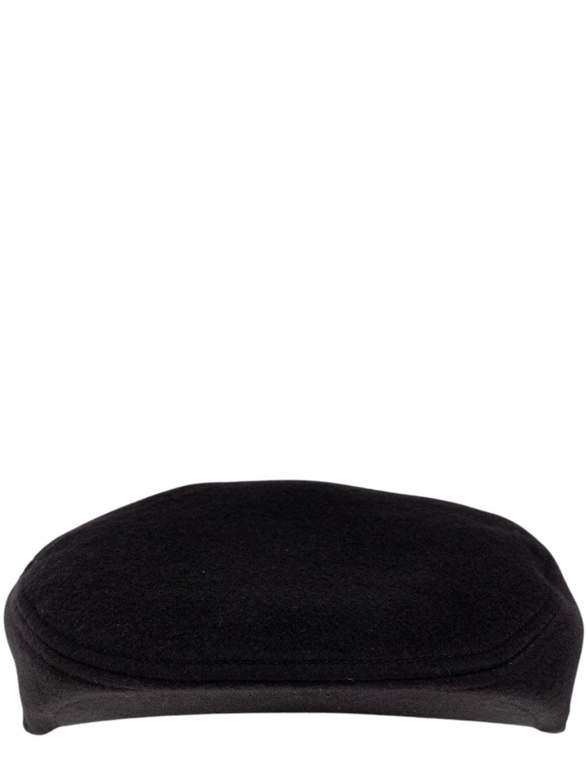 Black Logo Beret Hat 2