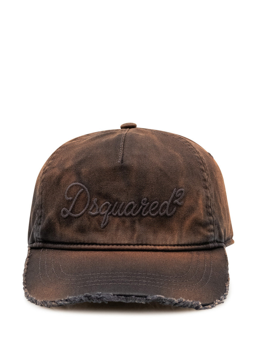Brown Embroidered Baseball Cap 1