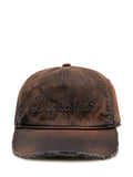 Brown Embroidered Baseball Cap 1