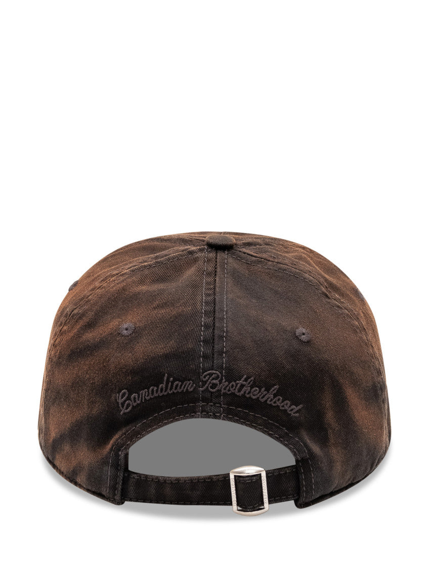 Brown Embroidered Baseball Cap 3