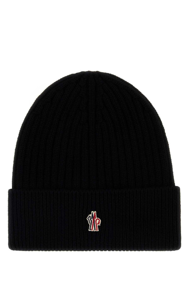 Black Logo Beanie Cap 1