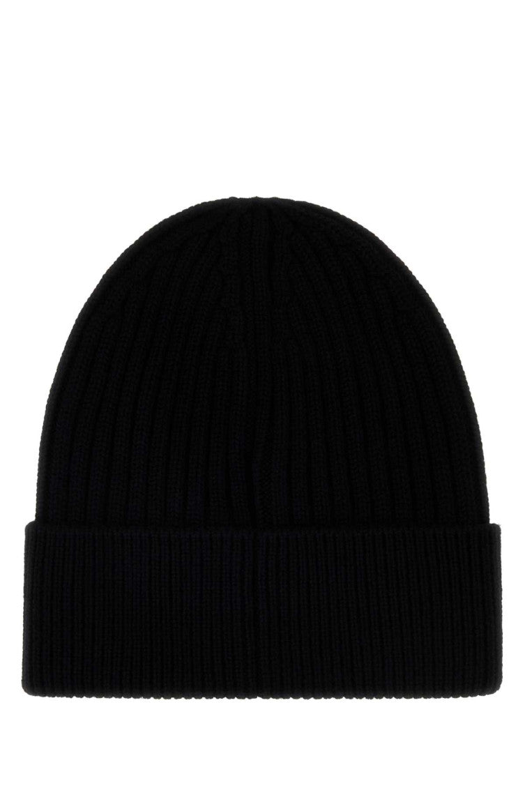 Black Logo Beanie Cap 2