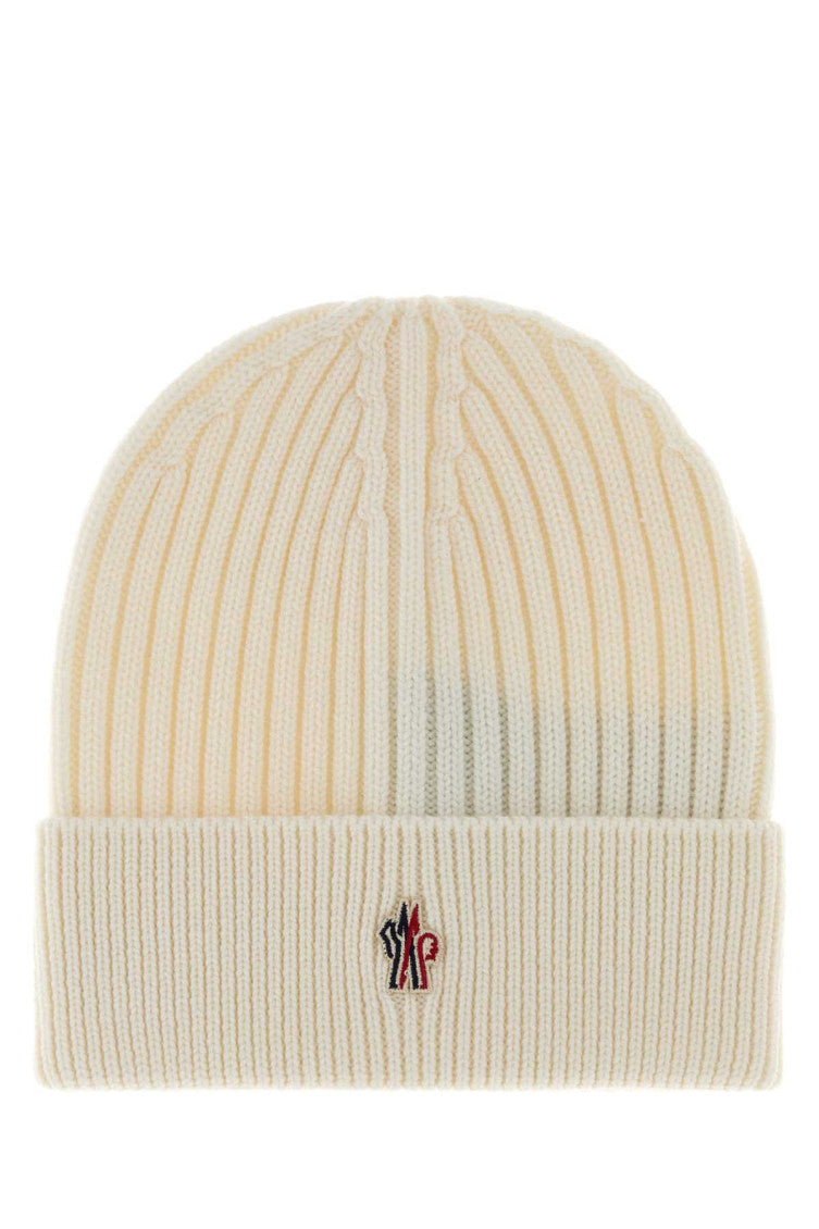 White Logo Beanie Cap 1