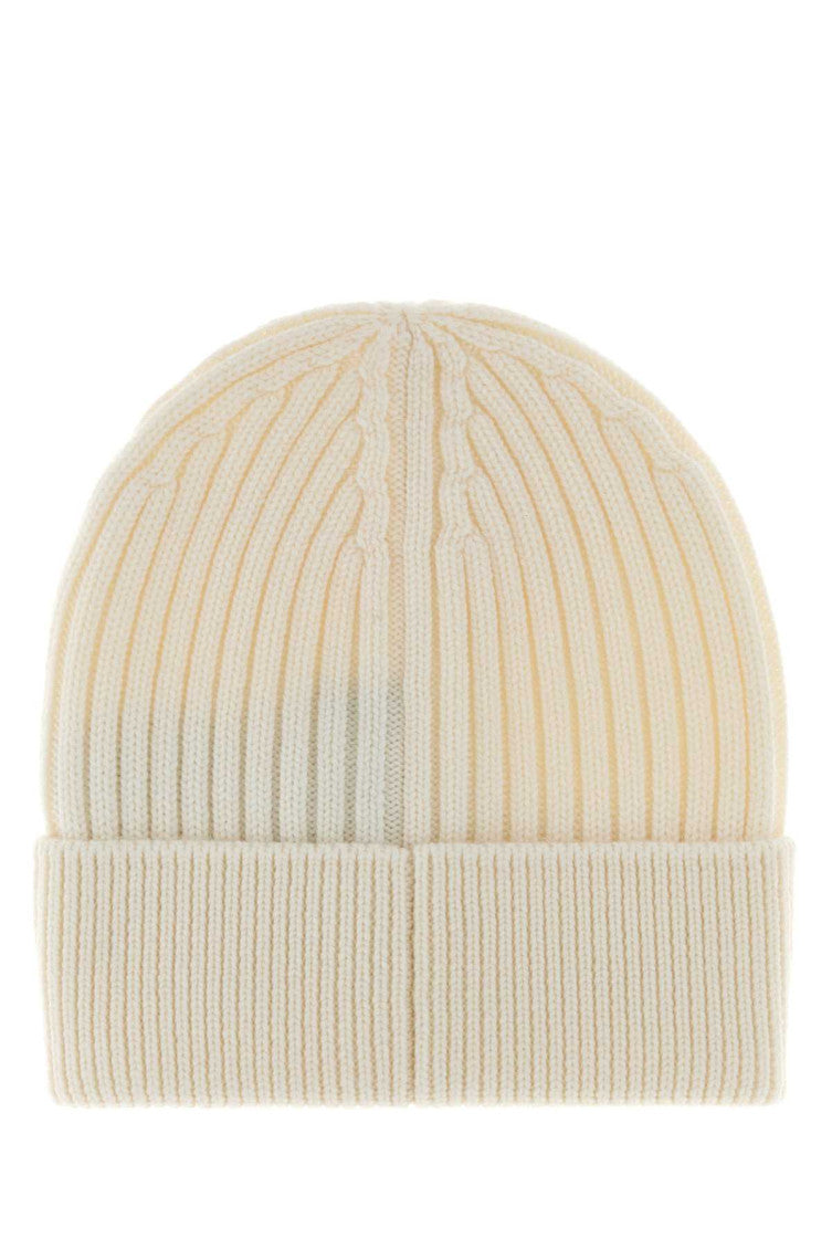 White Logo Beanie Cap 2