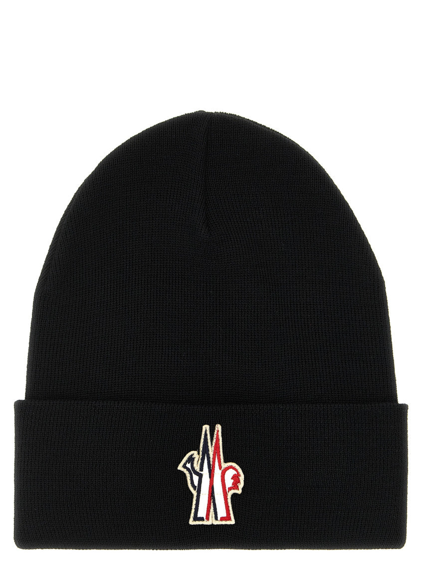 Black Logo Beanie Cap 1