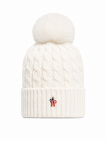 White Logo Beanie Cap 1