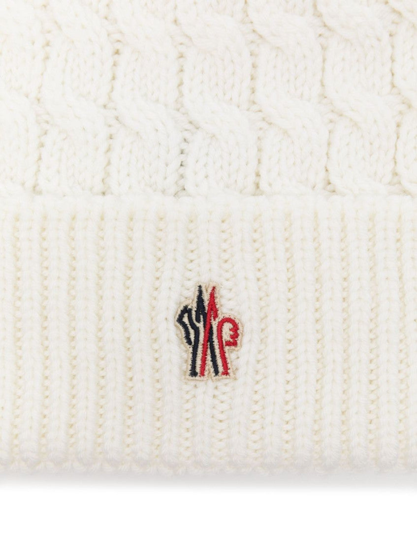 White Logo Beanie Cap 3