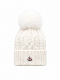 White Logo Beanie Cap 1