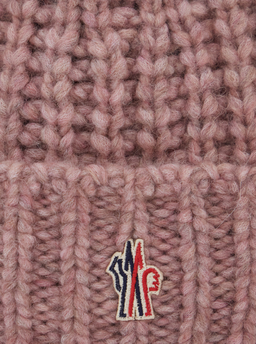 Pink Logo Knitted Beanie Cap 3