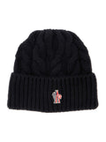 Black Logo Beanie Cap 1