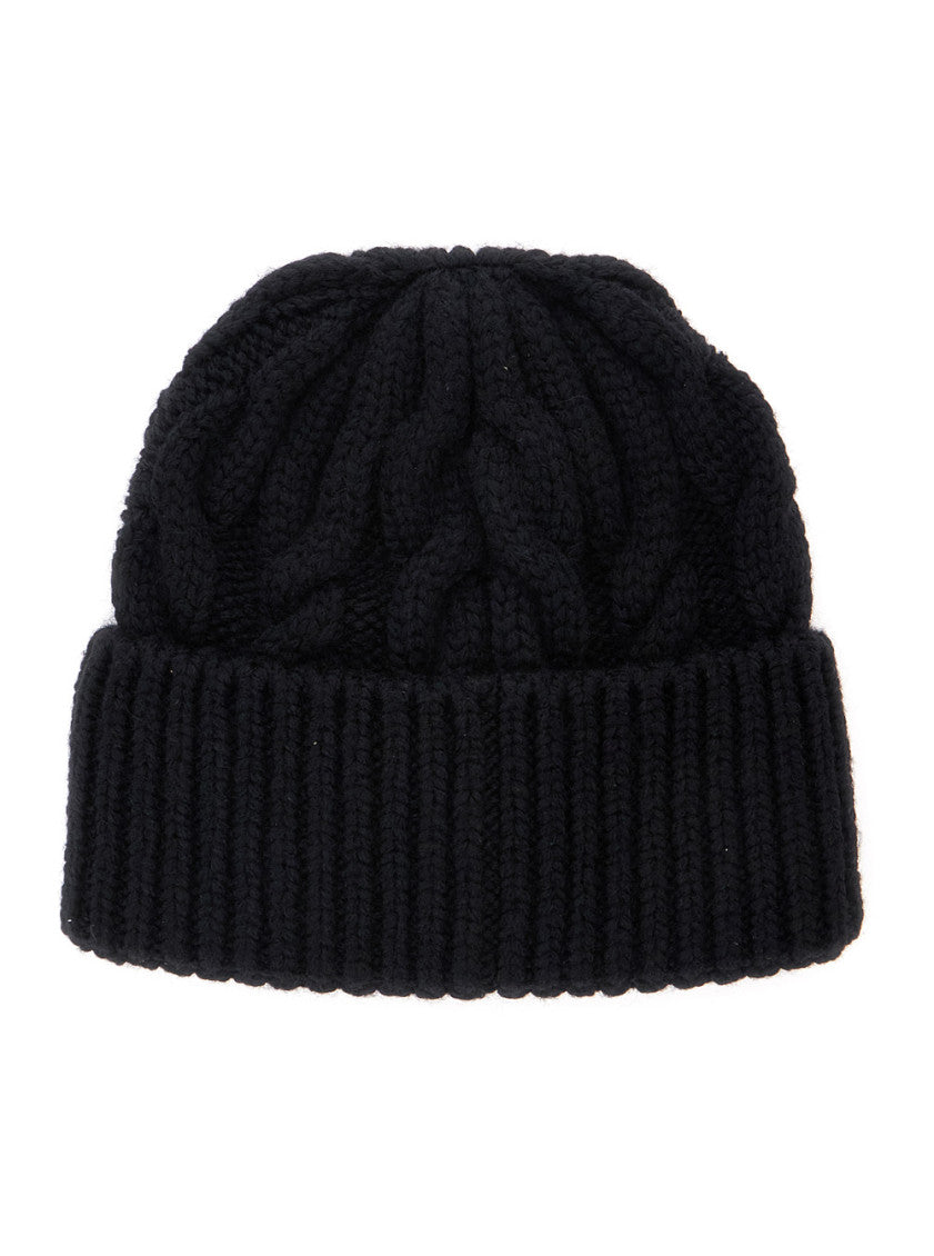 Black Logo Beanie Cap 2