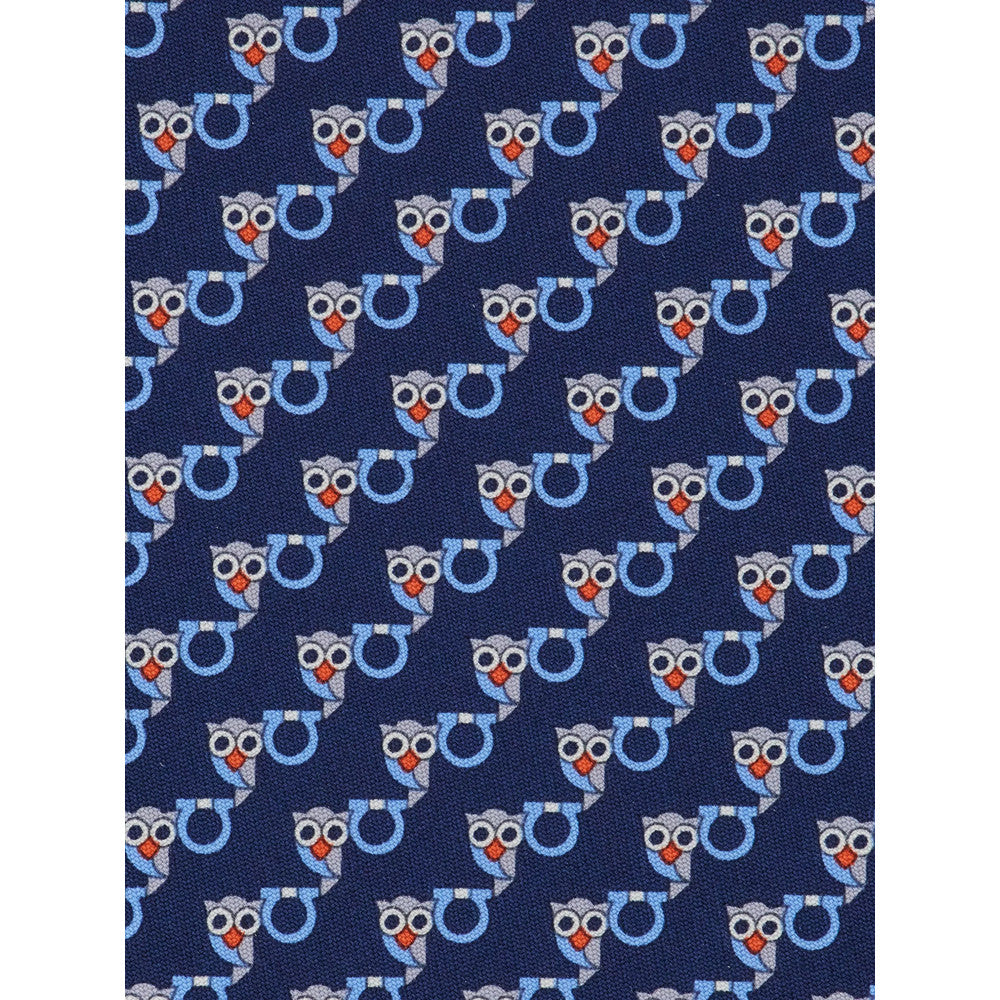Blue Gancini Graphic Print  Tie 2