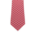 Red Printed Tie 1
