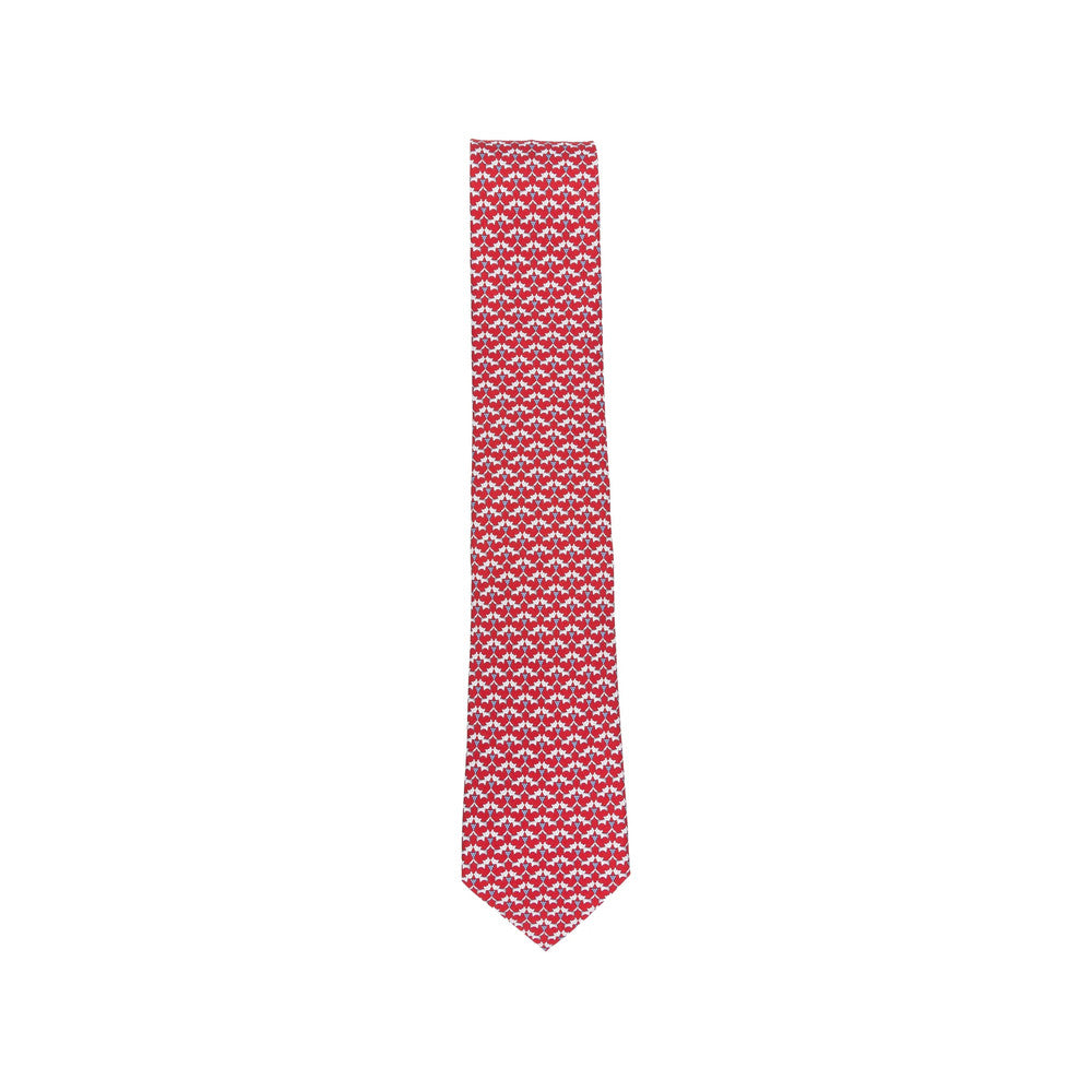 Red Printed Tie 2