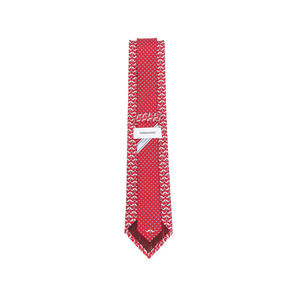 Red Printed Tie 3