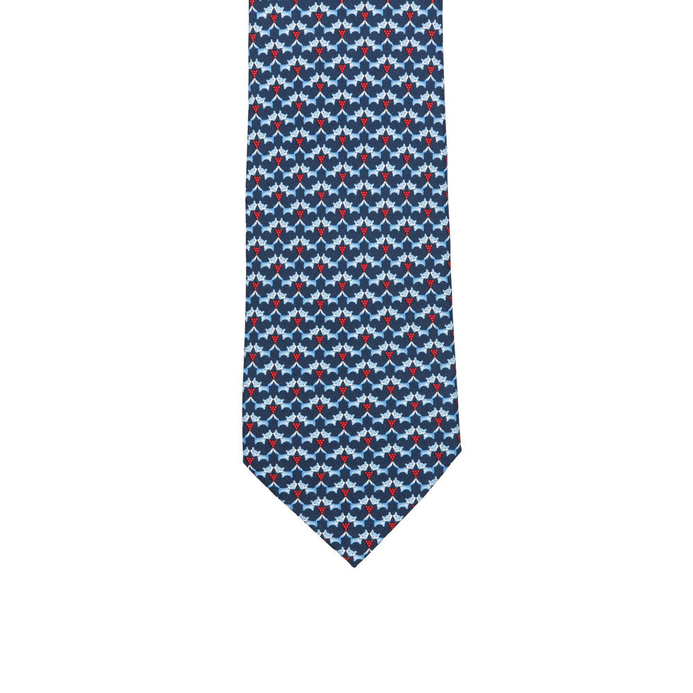 Blue Geometric PrintTie 1