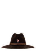 Brown Logo Fedora Hat 1