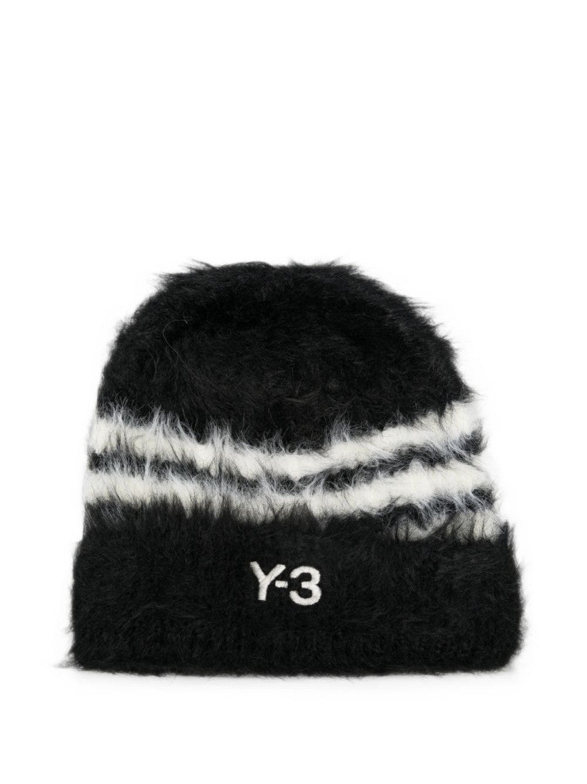 Black Logo Beanie Cap 1