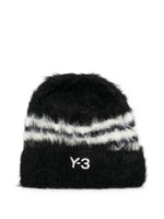 Black Logo Beanie Cap 1