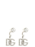 Silver Holiday Logo Drop Earrings 1
