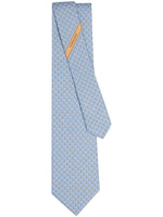 Light Blue Geometric Print Tie 1
