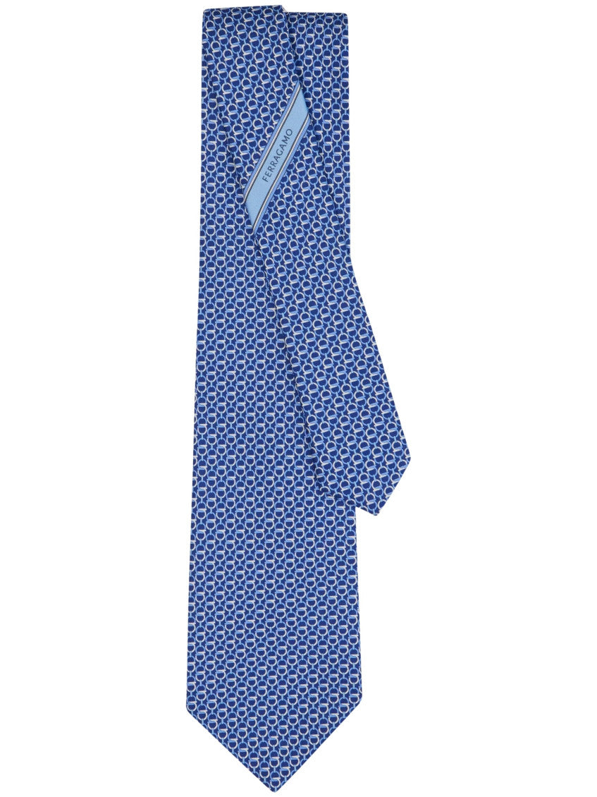 Blue Printed Tie 1