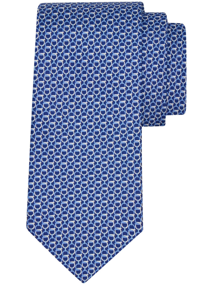 Blue Printed Tie 2