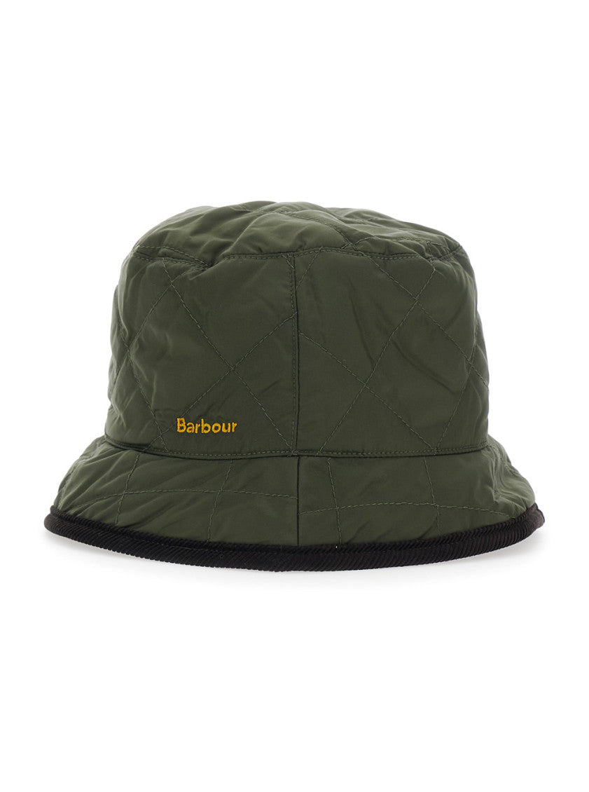 Green Quilted Bucket Hat 1