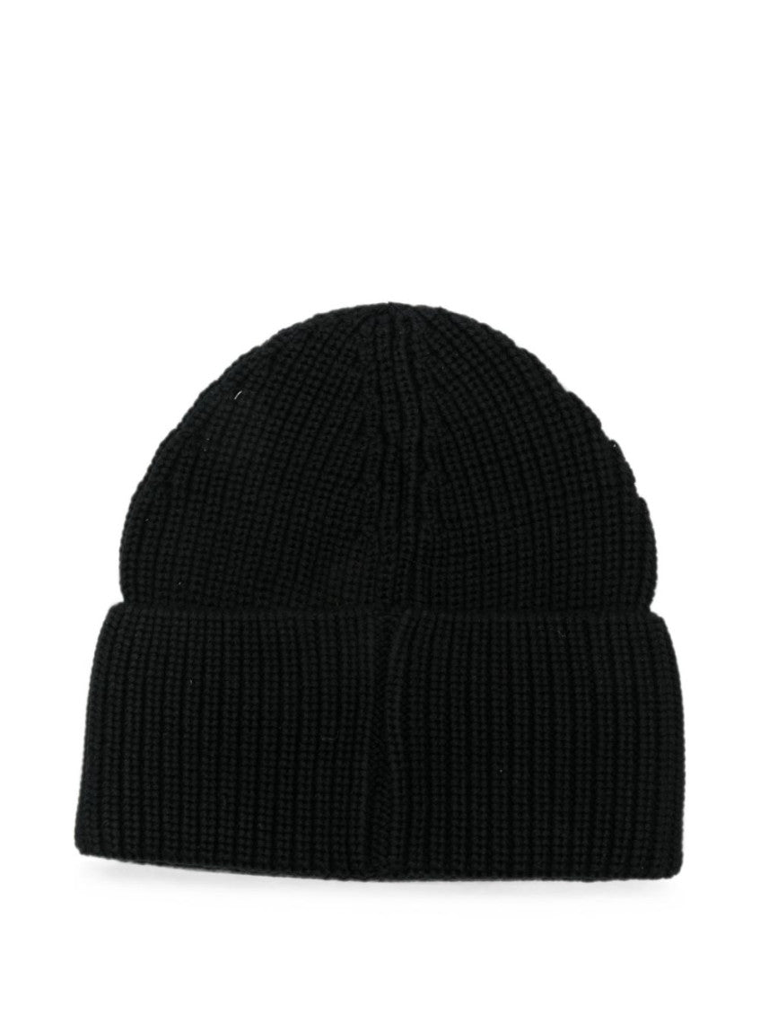 Black Logo Beanie Cap 2