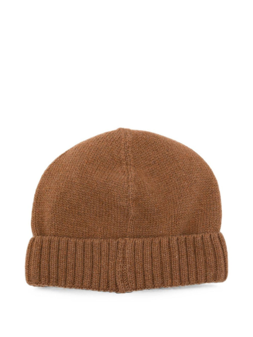 Brown Logo Beanie Cap 2