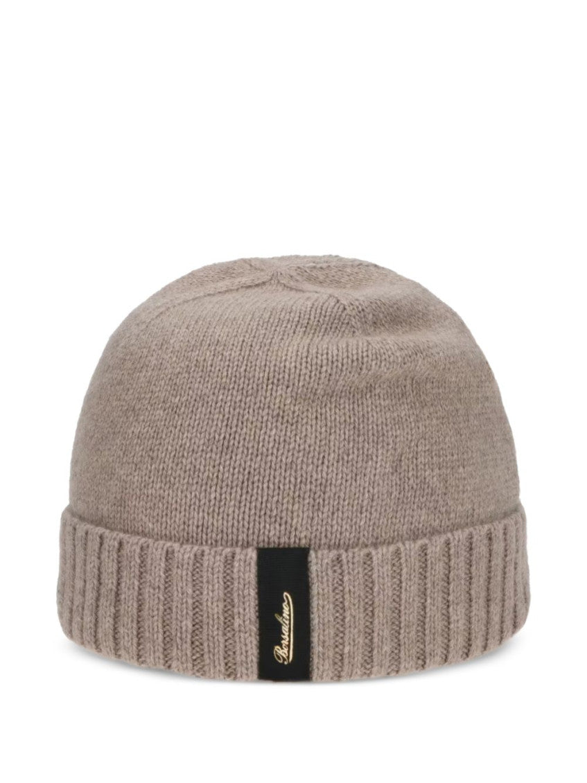 Light Brown Logo Beanie Cap 1