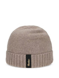 Light Brown Logo Beanie Cap 1