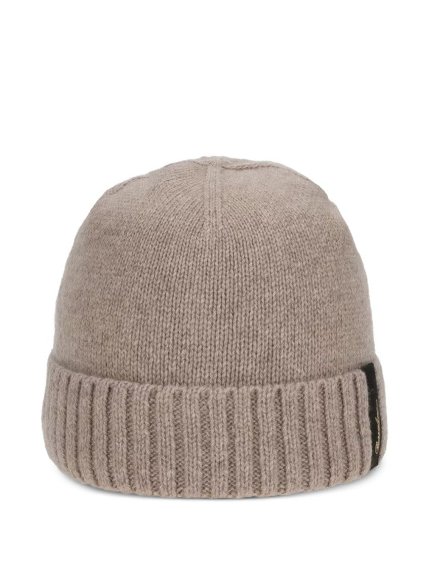 Light Brown Logo Beanie Cap 2